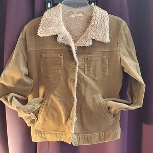 Forever 21 Corduroy Jacket, Sz S, Tan/light bro